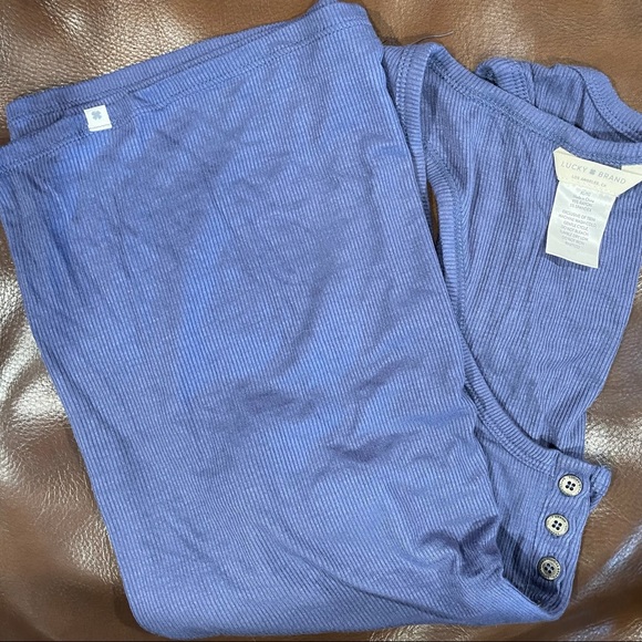 Lucky Brand Henley Tank Top & French Terry Shorts Pajama PJ's Set BRAND NEW!! - Picture 4 of 7